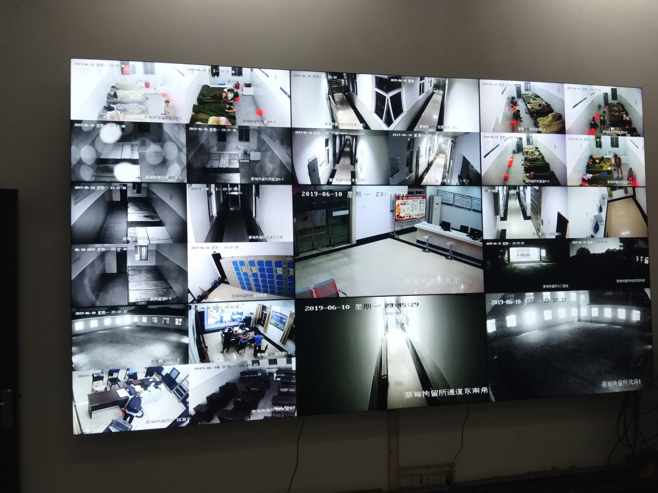 柳州某拘留所-拼接屏案例